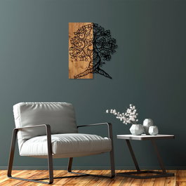Wallity Monumental Tree 1 Escultura de Pared de Madera y Metal